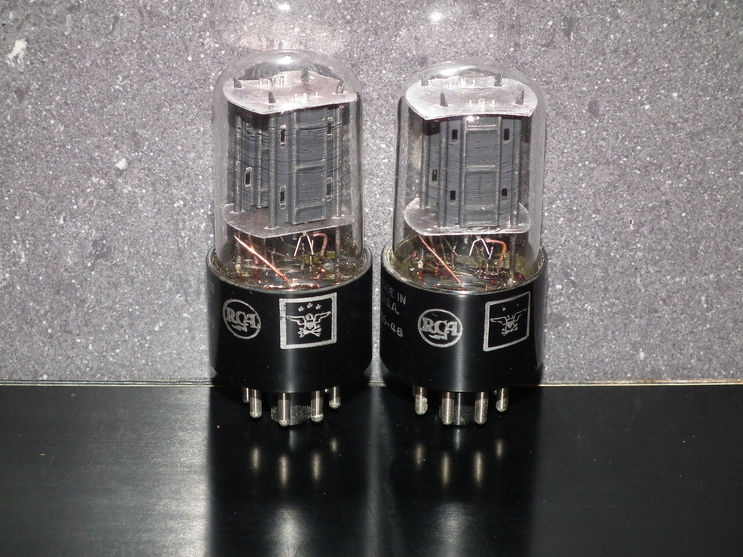 6SN7GTB RCA NOS Square Getter 1956 Codes Matched Pair (2 tubes)
