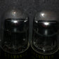 6SN7GTB Sylvania Black Anodes Bad Boy Chrome Tops Matched Pair
