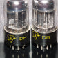 6SN7GTB Sylvania Black Anodes Bad Boy Chrome Tops Matched Pair