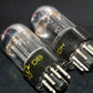 6SN7GTB Sylvania Black Anodes Bad Boy Chrome Tops Matched Pair