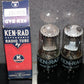 6SN7GT Ken Rad Square Getter 188 Codes Matched Pair (2 tubes)