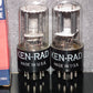 6SN7GT Ken Rad Square Getter 188 Codes Matched Pair (2 tubes)