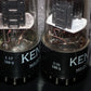 6SN7GT Ken Rad Square Getter 188 Codes Matched Pair (2 tubes)