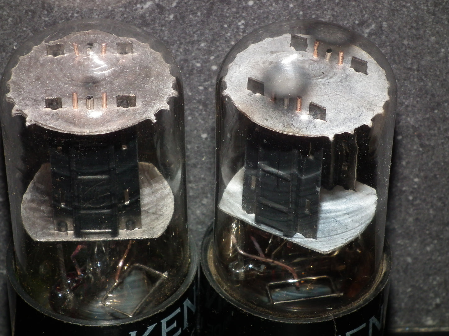 6SN7GT Ken Rad Square Getter 188 Codes Matched Pair (2 tubes)