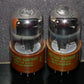 Matched Pair RARE 6SN7WGT Sylvania NOS Chrome Tops RARE Brown base JAN CHS
