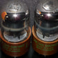 Matched Pair RARE 6SN7WGT Sylvania NOS Chrome Tops RARE Brown base JAN CHS
