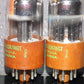 Matched Pair RARE 6SN7WGT Sylvania NOS Chrome Tops RARE Brown base JAN CHS