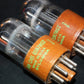 Matched Pair RARE 6SN7WGT Sylvania NOS Chrome Tops RARE Brown base JAN CHS
