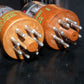 Matched Pair RARE 6SN7WGT Sylvania NOS Chrome Tops RARE Brown base JAN CHS