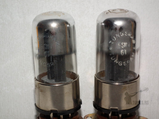 Matched Pair 6SN7GT British Tungsram B65 Metal Base Holy Grail 6SN7GT