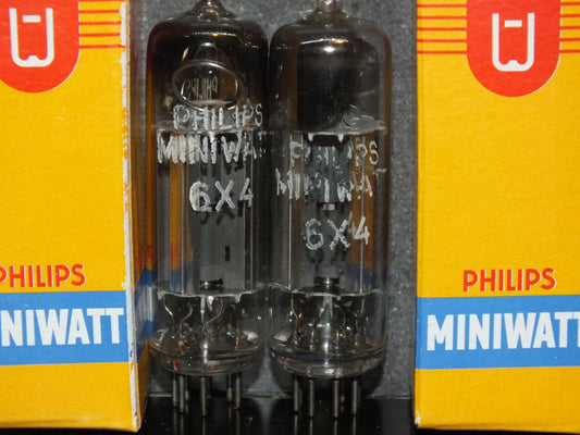 6X4 EZ90 Philips Mullard GEC Rare Inclined Getter Bottom Codes