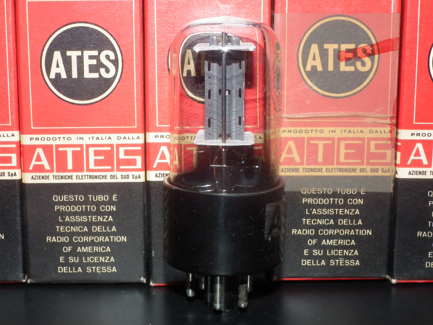 6X5GT RCA ATES NOS NIB Dual square getters
