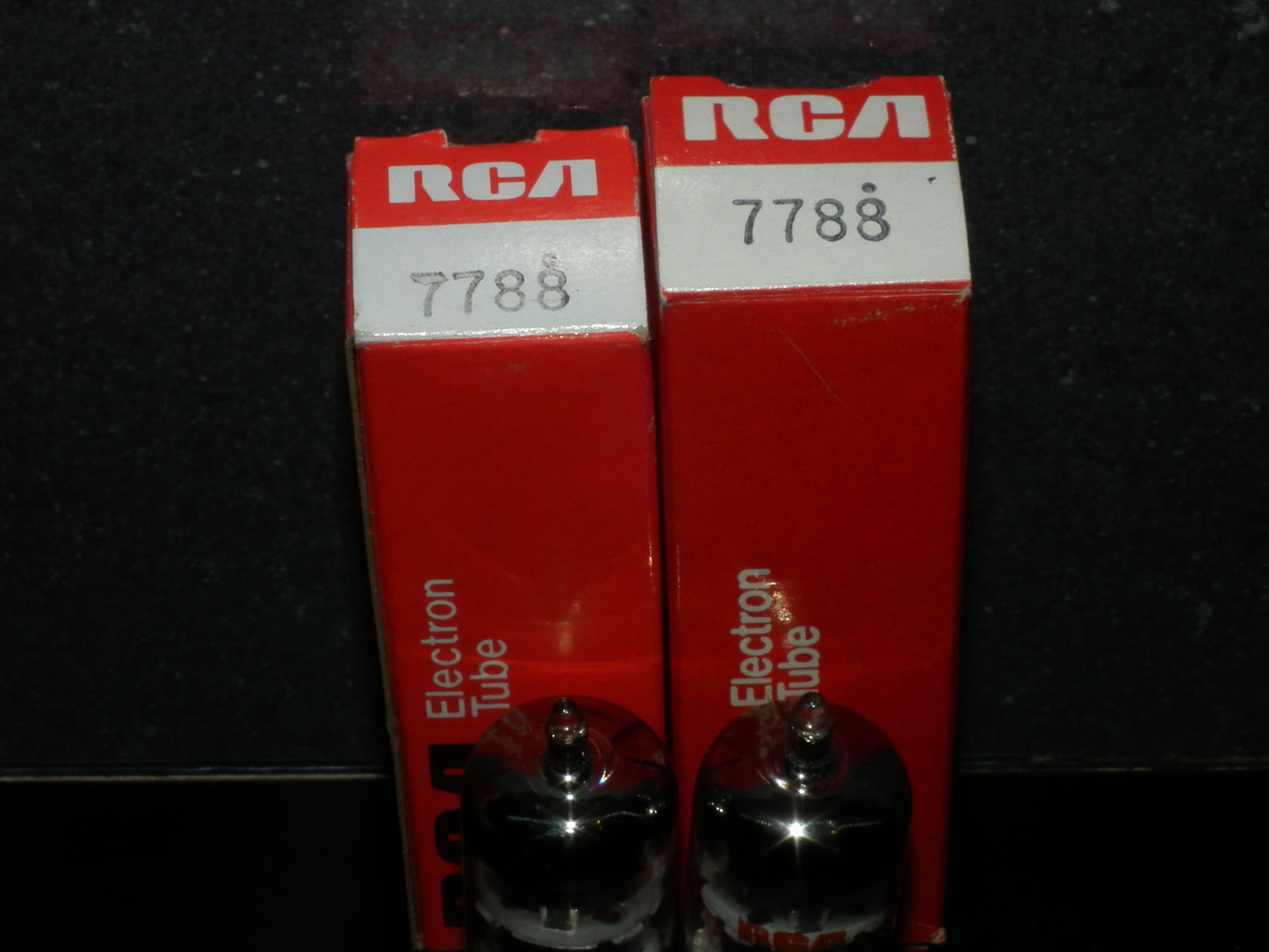 Matched Pair Amperex RCA E810F 7788 NOS NIB Gold pin Low Noise
