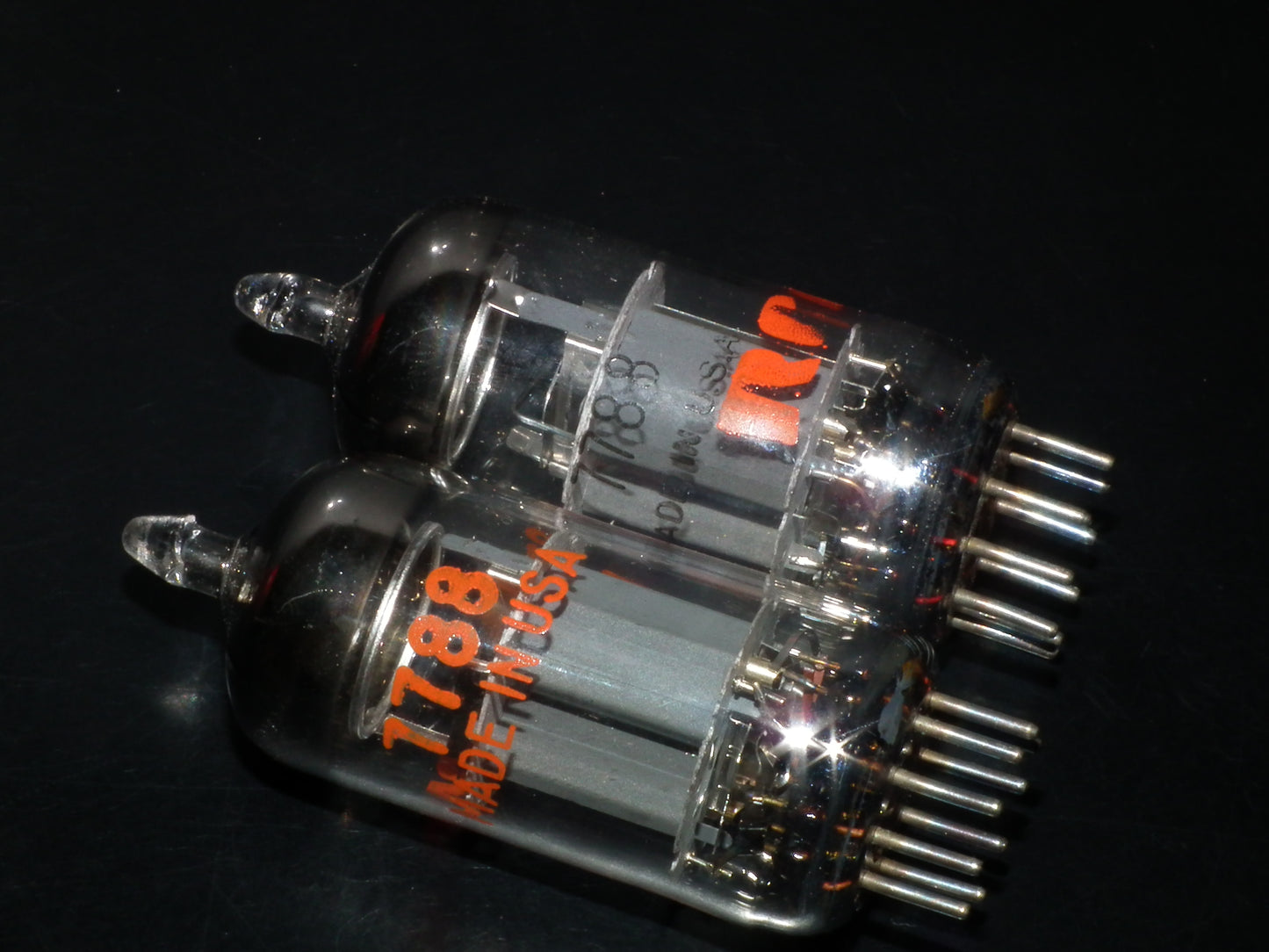 Matched Pair Amperex RCA E810F 7788 NOS NIB Gold pin Low Noise
