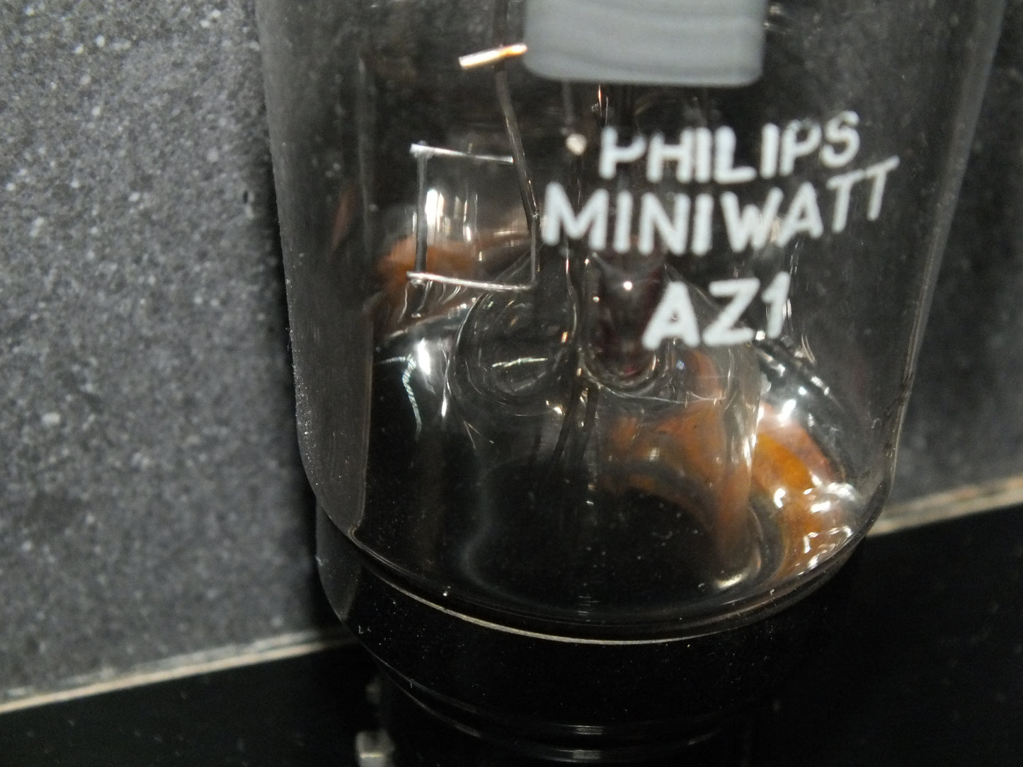 AZ1 Mullard Blackburn rebranded Philips, RARE Square Getter