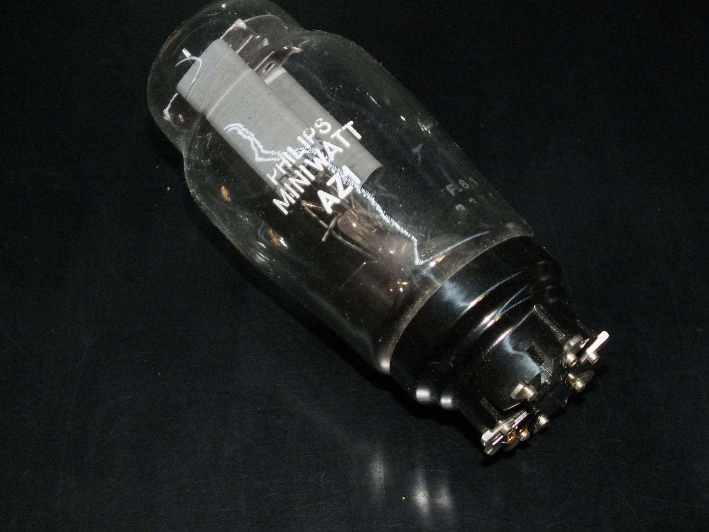 AZ1 Mullard Blackburn rebranded Philips, RARE Square Getter