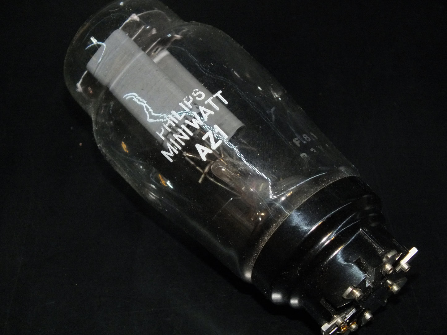 AZ1 Mullard Blackburn rebranded Philips, RARE Square Getter