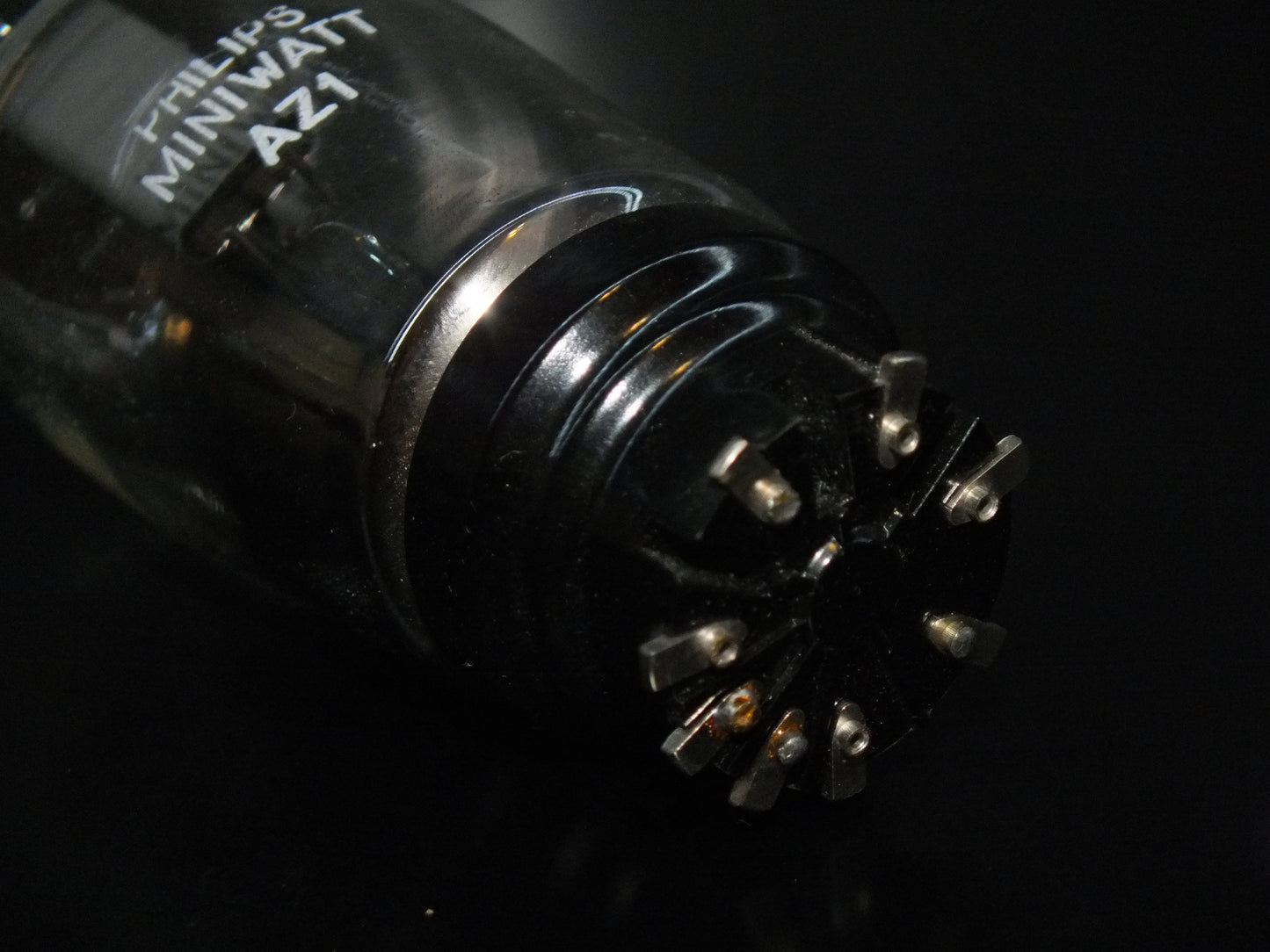 AZ1 Mullard Blackburn rebranded Philips, RARE Square Getter