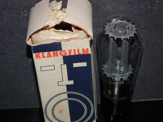 AZ50 Mullard Siemens NOS NIB rectifier Square Getter