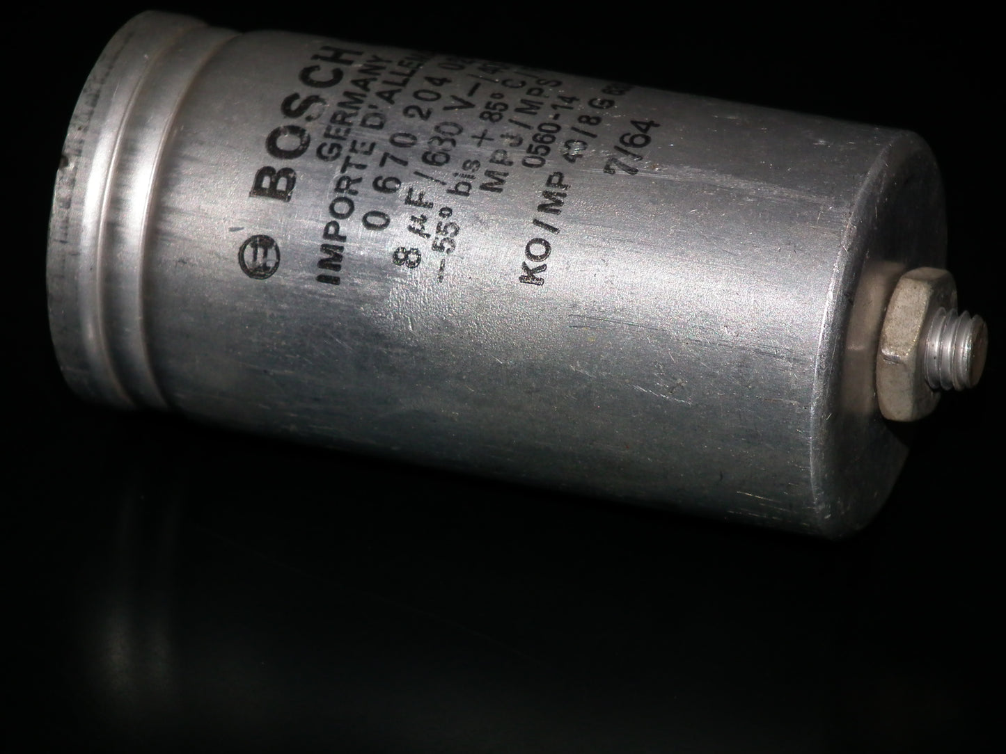 Bosch PIO capacitor 8uF 630V tube audio 8mfd (Siemens Klangfilm)