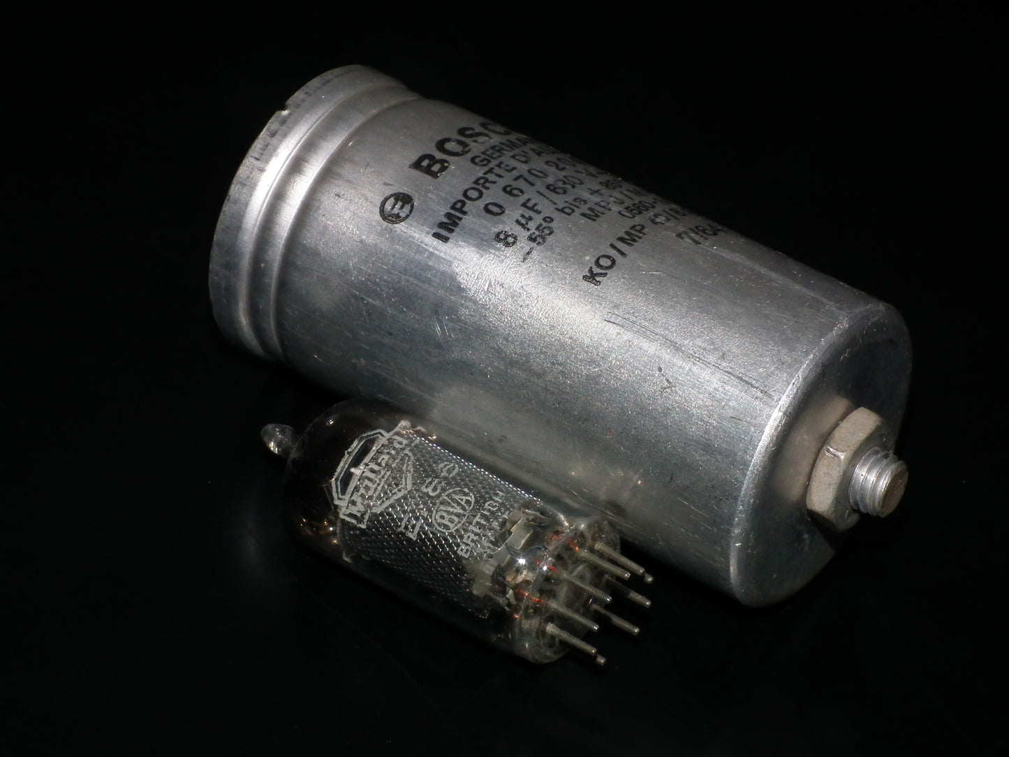 Bosch PIO capacitor 8uF 630V tube audio 8mfd (Siemens Klangfilm)