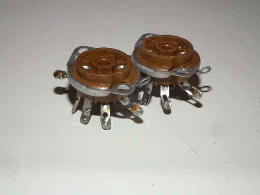 Genuine Chinch Miniatur Bakelite Socket Hi Quality EL95 EZ90 (2 pcs)