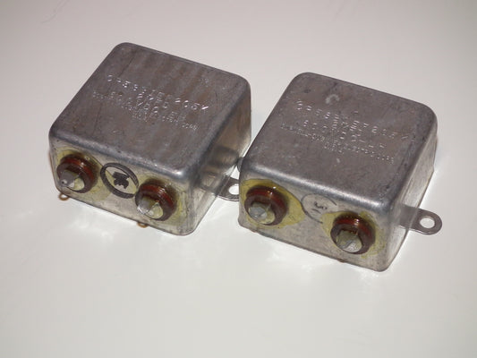 Two 2 pcs NOS vintage PIO Capacitors 2u 600V Cornell Dubilier CP53B1EF205K 2mfd