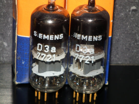 Matched Pair D3a Siemens 7721 NOS NIB Gold pins