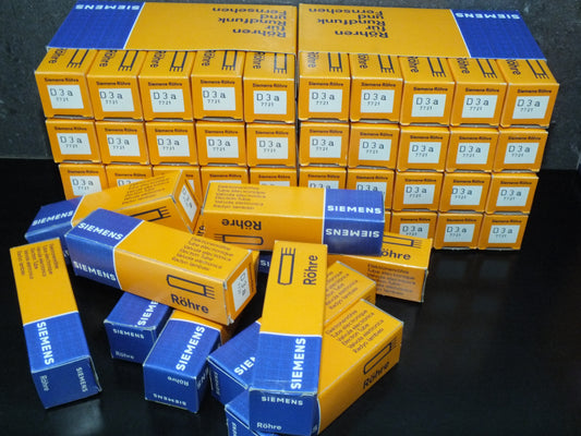 Platinum Matched Pair D3a Siemens 7721 NOS NIB Gold pins