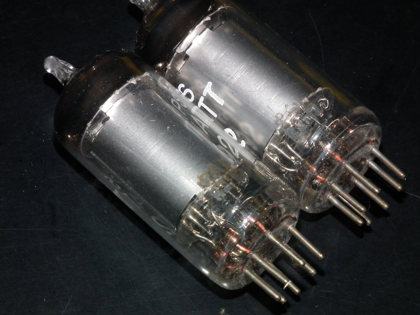 Platinum Matched Pair DL92 Mullard Mitcham NOS NIB D Getter