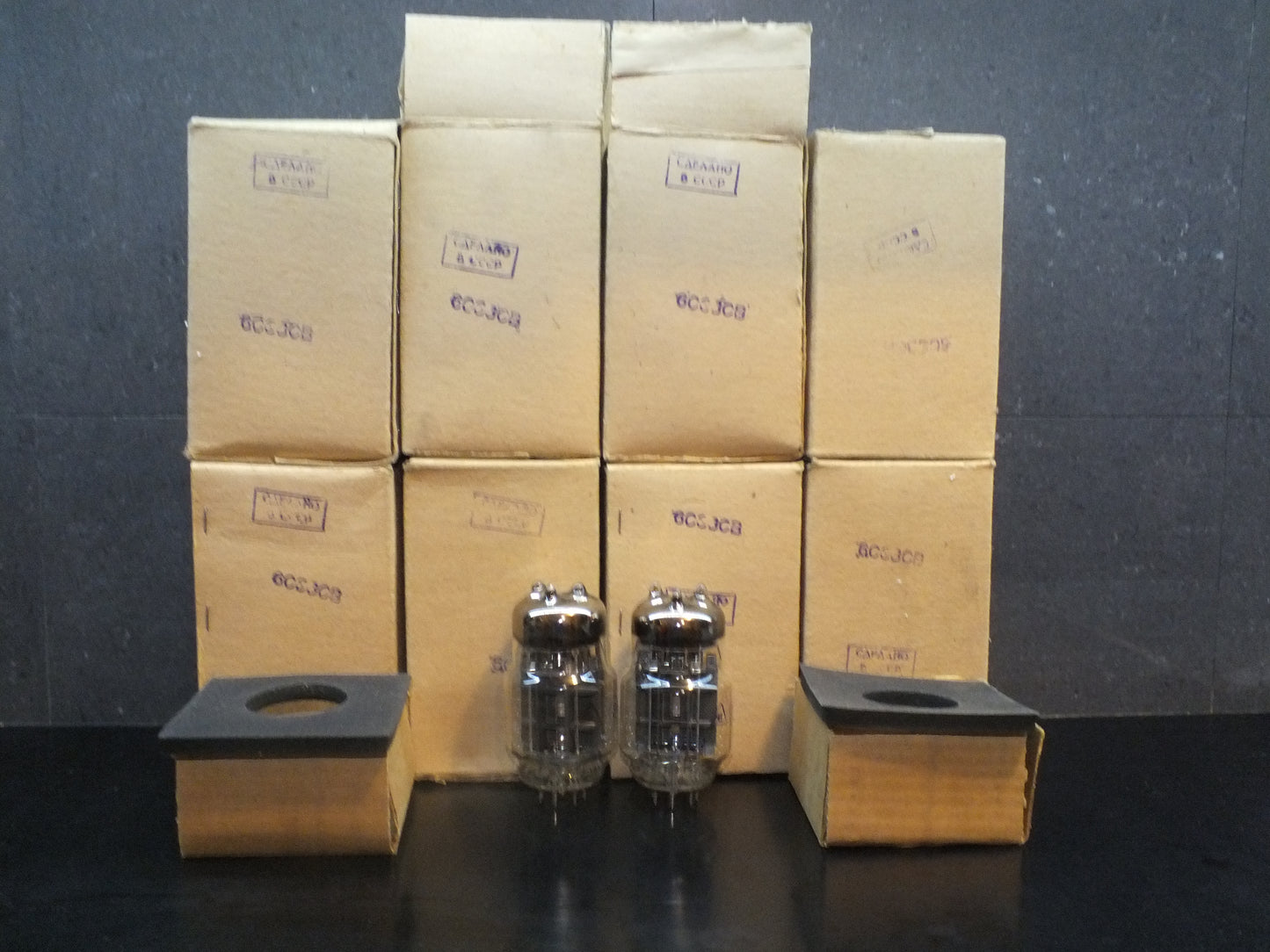 Matched pair (2 tubes) 6S33S-V 6C33C-B Sealed Boxes The same Dates