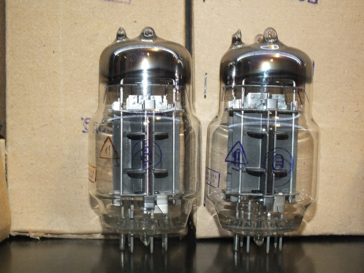 Matched pair (2 tubes) 6S33S-V 6C33C-B Sealed Boxes The same Dates