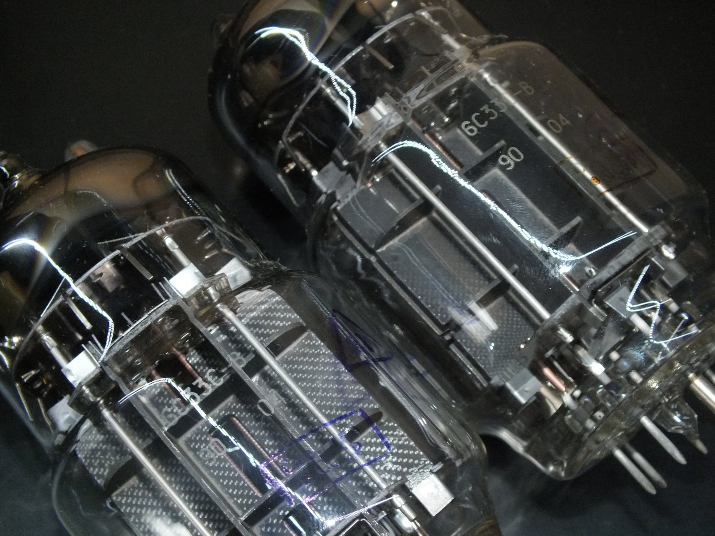 Matched pair (2 tubes) 6S33S-V 6C33C-B Sealed Boxes The same Dates