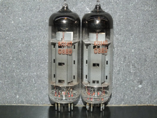 6P14P-EV Matched Pair EL84 6BQ5 Reflektor Saratov 80s and 90s