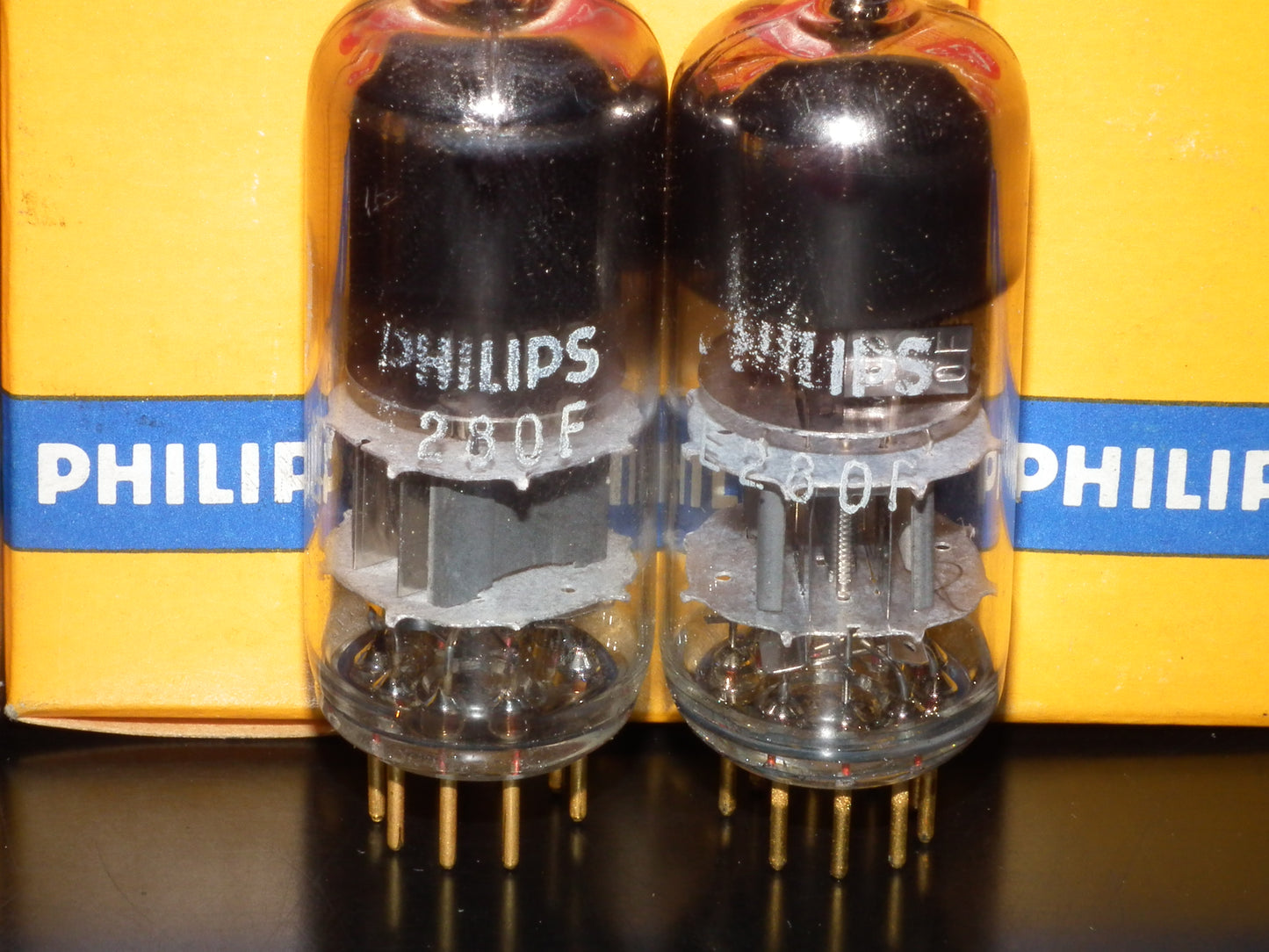 Matched Pair E280F Siemens Philips 7722 NOS NIB Gold pins