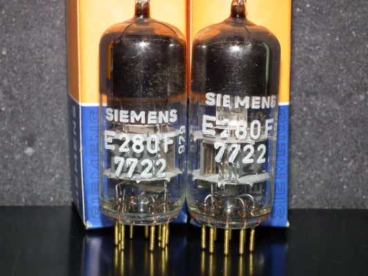 Matched Pair E280F Siemens 7722 NOS NIB Gold pins