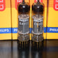 Philips E80CC 6085 Platinum Matched pair NOS NIB Heerlen 1960 Gold Pins