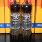 Philips E80CC 6085 Platinum Matched pair NOS NIB Heerlen 1960 Gold Pins