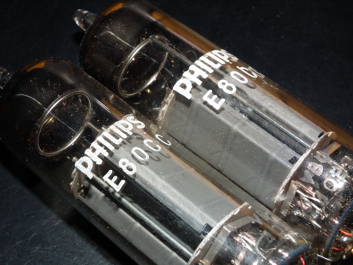 Philips E80CC 6085 Platinum Matched pair NOS NIB Heerlen 1960 Gold Pins