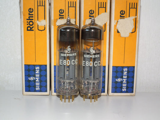 Siemens E80CC 6085 Platinum Matched pair NOS Holland Heerlen 1967