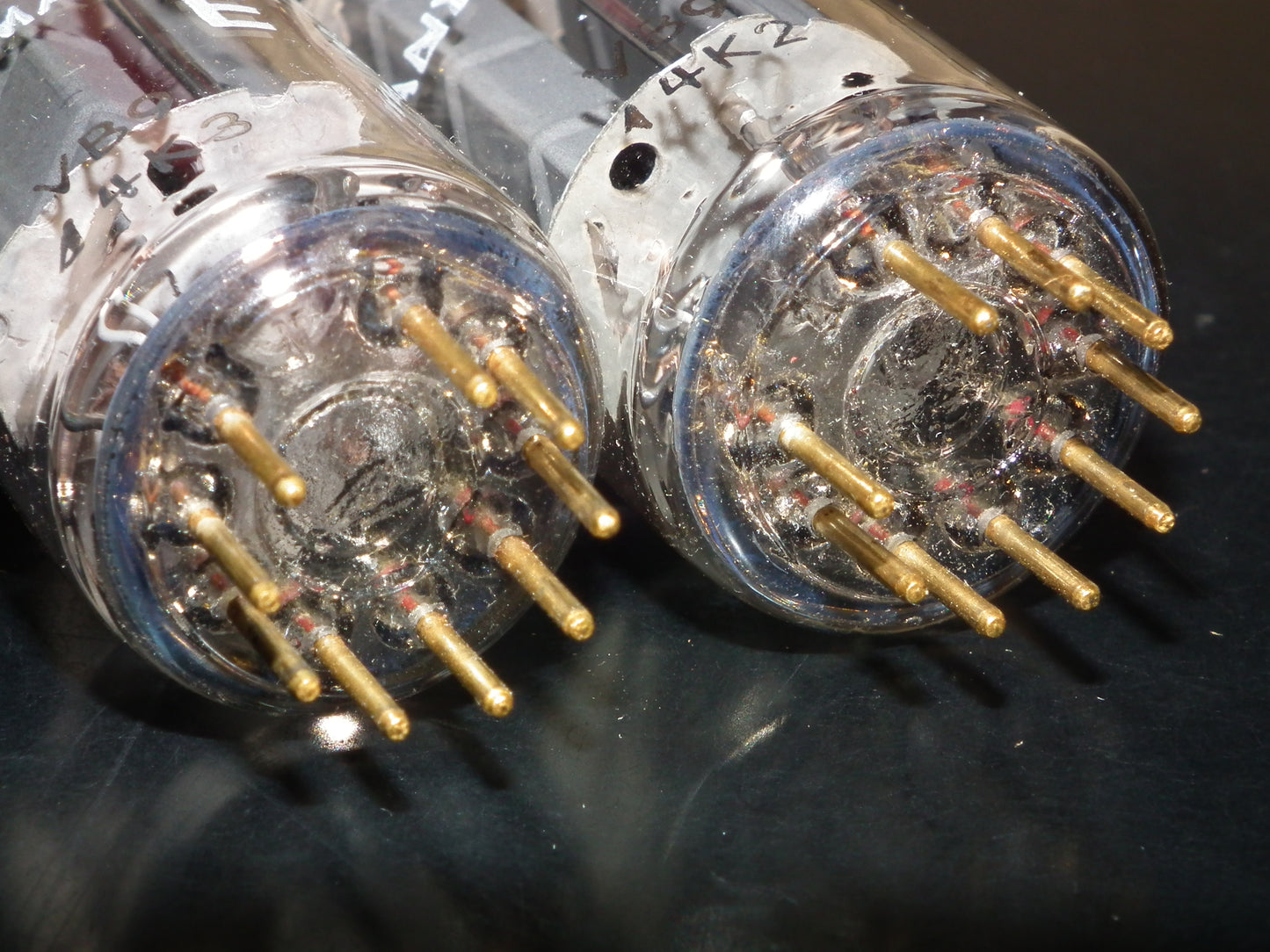 Telefunken E80CC 6085 Platinum Matched pair NOS Holland Heerlen 1964