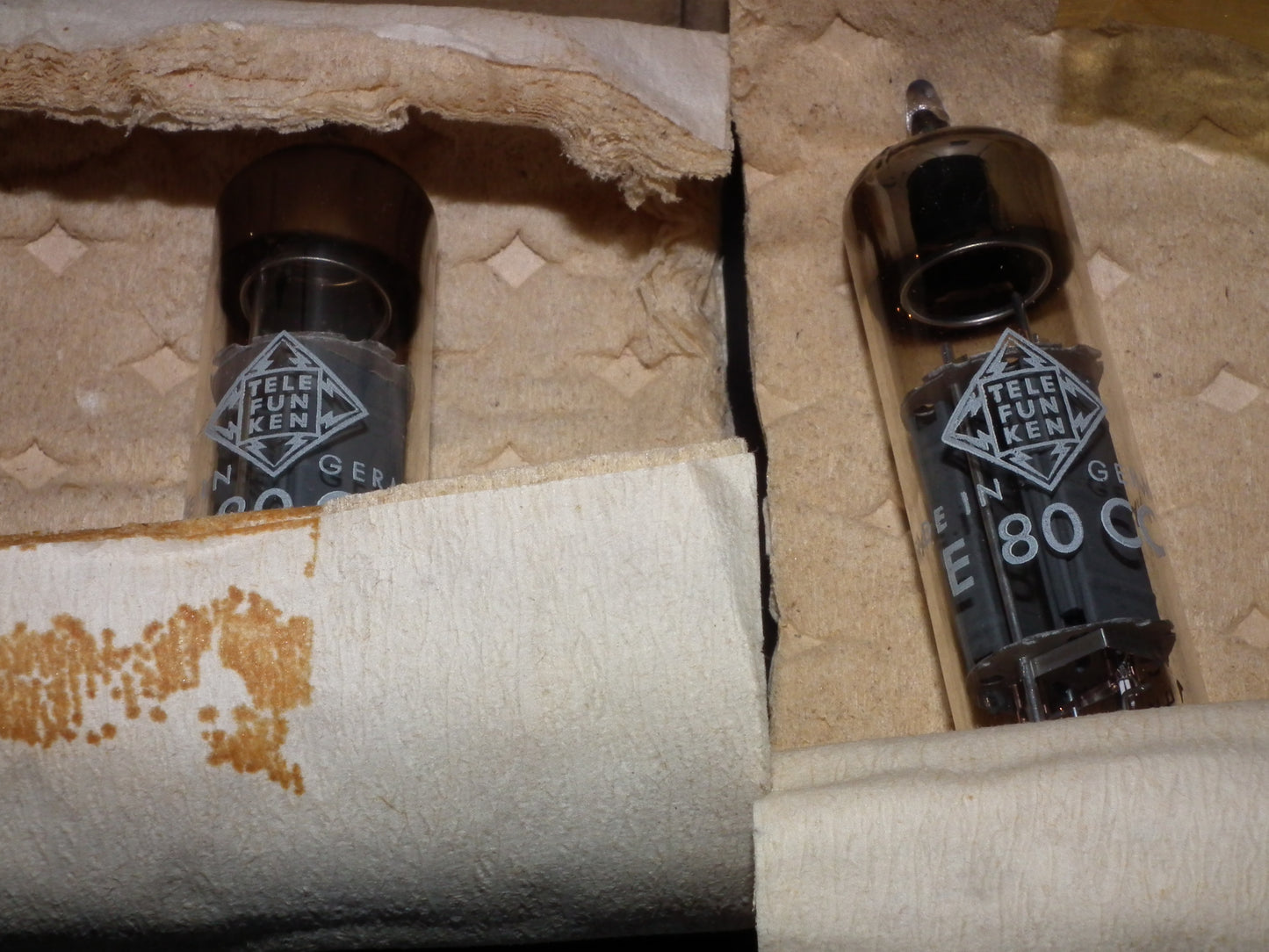 Telefunken E80CC 6085 Platinum Matched pair NOS Holland Heerlen 1964