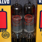 Valvo E80CC 6085 Platinum Matched pair NOS Red Print