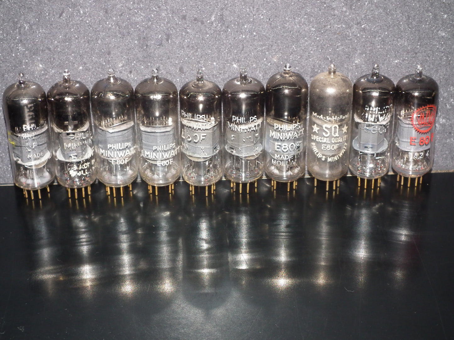 E80F Philips 6084 RARE SQUARE GETTER Pinched Waist Used Tested