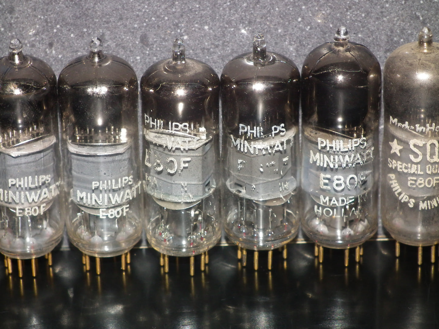 E80F Philips 6084 RARE SQUARE GETTER Pinched Waist Used Tested