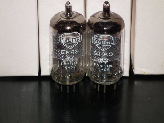 Platinum Matched Pair E83F Mullard 6689 NOS NIB LOW Noise