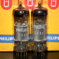 E83F Philips Matched Pair NOS NIB Heerlen 1961 Big round getter LOW Noise
