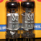E83F Philips Matched Pair NOS NIB Heerlen 1961 Big round getter LOW Noise
