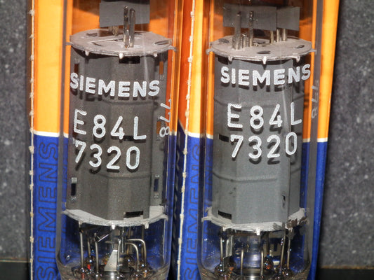 E84L 7320 Siemens Platinum Matched Pair NOS EL84 6BQ5