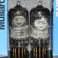 Matched Pair E88CC CV2492 Mullard Mitcham ECC88 Gold Pins 70%